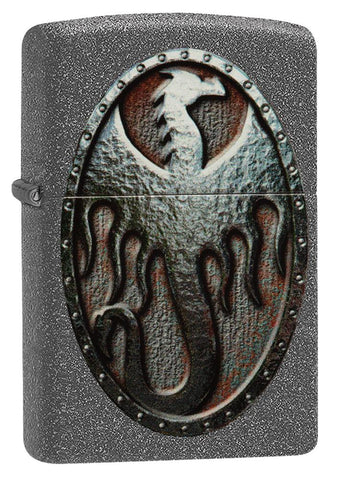 Zippo Metal Dragon Shield Design 49072