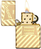 Zippo Vintage Box Top Brass 49075