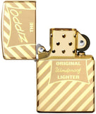 Zippo Vintage Box Top Brass 49075