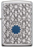 Zippo Arabic Star Pattern High Polish Chrome 49076