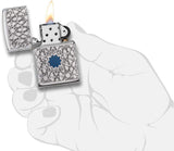 Zippo Arabic Star Pattern High Polish Chrome 49076