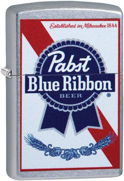 Zippo Street Chrome Pabst Blue Ribbon 49078