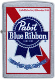 Zippo Street Chrome Pabst Blue Ribbon 49078