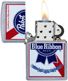 Zippo Street Chrome Pabst Blue Ribbon 49078