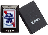 Zippo Street Chrome Pabst Blue Ribbon 49078