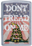 Zippo Don't Tread on Me American Flag Street Chrome 49086