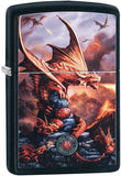 Zippo Anne Stokes Fire Breathing Dragon Black Matte 49097