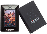 Zippo Anne Stokes Fire Breathing Dragon Black Matte 49097