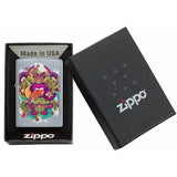 Zippo Psychedelic Lip Design Street Chrome 49110