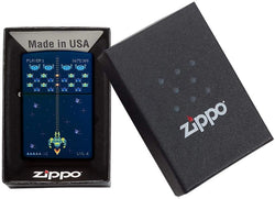 Zippo Pixel Game Design Navy Matte 49114