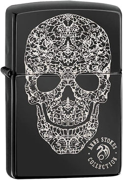 Zippo Anne Stokes Laser Fancy Fill Skull Design 49143