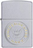 Zippo US Navy Emblem Satin Chrome 49148