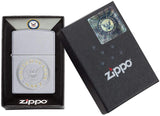 Zippo US Navy Emblem Satin Chrome 49148