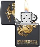 Zippo U.S. Marine Corps. Logo Black Matte 49149
