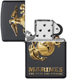 Zippo U.S. Marine Corps. Logo Black Matte 49149