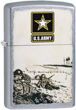Zippo U.S. Army Battle Scene Street Chrome 49152