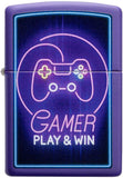 Zippo Gamer Controller Design Purple Matte 49157
