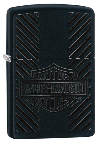 Zippo Harley Davidson Black Matte 49174