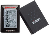 Zippo Kryptek Logo with Grey Camo Design Street Chrome 49178