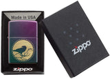Zippo Raven Silhouette Design Iridescent 49186