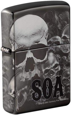 Zippo Sons of Anarchy 360° Skulls Black Ice 49192