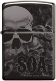 Zippo Sons of Anarchy 360° Skulls Black Ice 49192