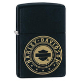 Zippo Harley-Davidson Laser Engrave Logo Black Matte 49197