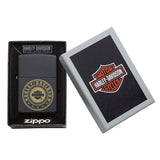 Zippo Harley-Davidson Laser Engrave Logo Black Matte 49197