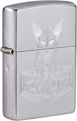 Zippo Hammer of Thor Design Satin Chrome 49249