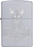 Zippo Hammer of Thor Design Satin Chrome 49249