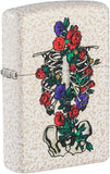 Zippo Floral Skeleton Design Mercury Glass 49252