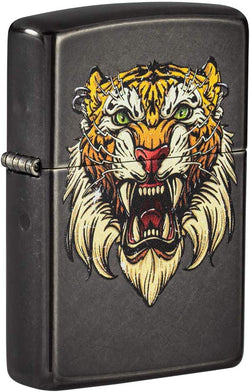 Zippo Sabretooth Tattoo Design Gray 49263