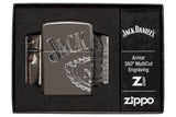 Zippo Armor Engraved Wrap Around Jack Daniel's Logo 49282