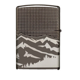 Zippo Armor Mountain Design Black Ice 49299