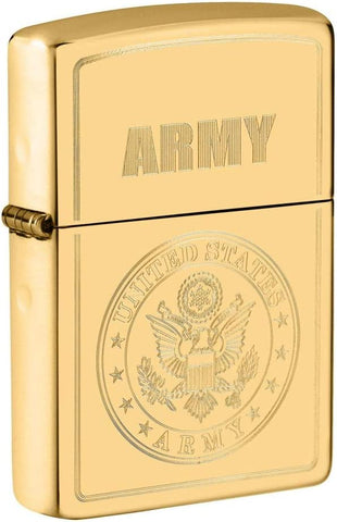 Zippo U.S. Army High Polish Brass 49314