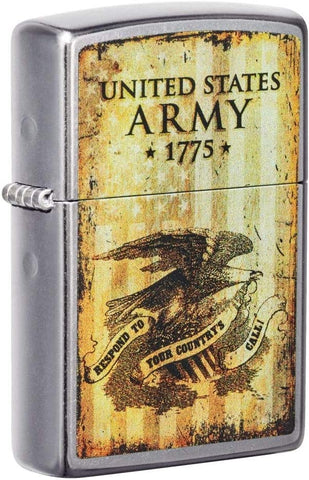 Zippo U.S. Army 1775 Street Chrome 49315
