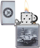 Zippo U.S. Navy Aircraft Carrier Street Chrome 49319