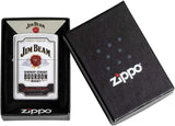 Zippo Jim Beam Kentucky Bourbon Label Brushed Chrome 49325