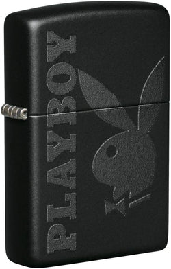 Zippo Playboy Black on Black Matte 49342