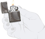 Zippo Armor Wolf Design Black Ice 49353