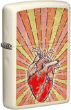 Zippo Heart Design Cream Matte 49397