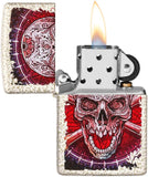 Zippo Sugar Skull Design Mercury Glass 49410