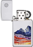 Zippo Slim Landscape High Polish Chrome 49412