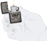 Zippo Anne Stokes Wolf High Polish Black 49443