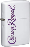 Zippo Crown Royal Logo White Matte 49459