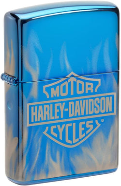 Zippo Harley-Davidson 360° Flames High Polish Blue 49469