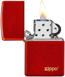 Zippo Metallic Red Matte Logo 49475ZL