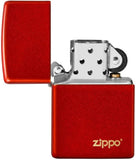 Zippo Metallic Red Matte Logo 49475ZL