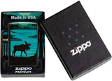 Zippo Moose Landscape 540 Color Design 49481