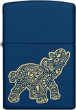 Zippo Lucky Elephant Design Navy Matte 49515